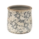 Blumentopf für Innen Grau, Beige Ø 14x14 cm