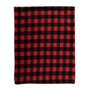 Plaid Rot, Schwarz 130x170 cm