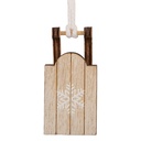 Decoratie hanger slee 3x2x6 cm