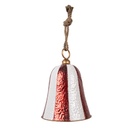 Decorazione Campana Rosso Bianco Ø 28x39 cm