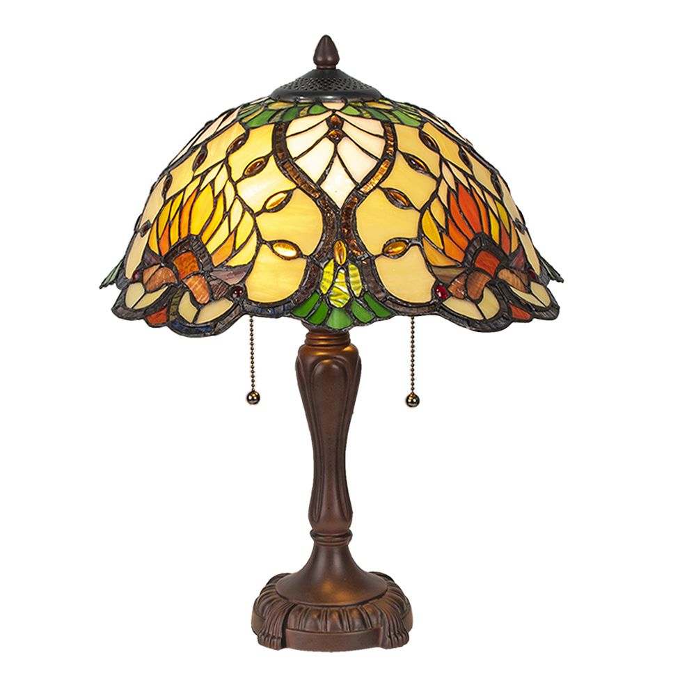 Tafellamp Tiffany Ø 40x50 cm E27/max 2x60W