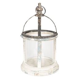 [6Y2956] Lanterna Decorative Bianco Ø 28x46 cm