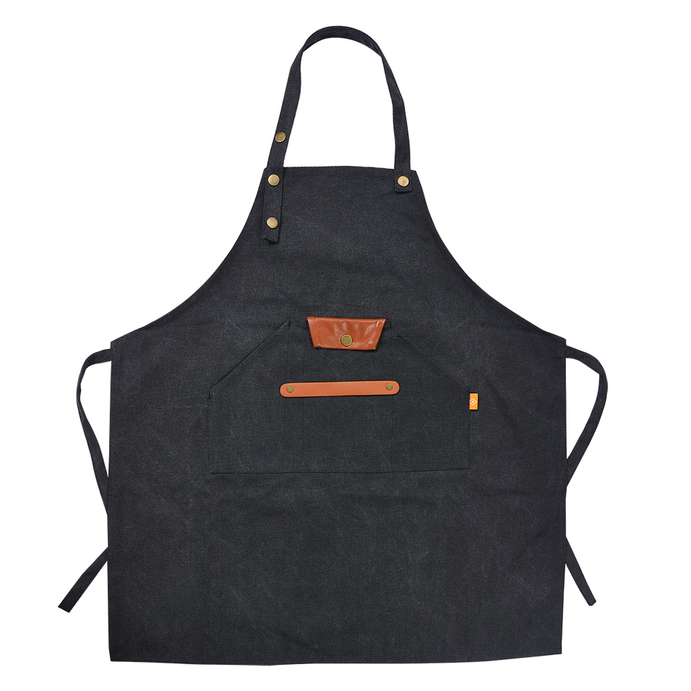 Kitchen Apron Black 78x70 cm