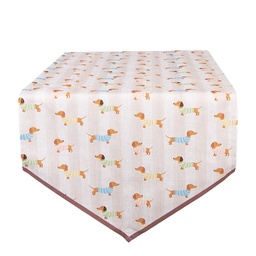 [PAP65] Chemin de table Beige Rose 50x160 cm