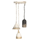 Suspension Blanc Ø 70x95 cm E14/max 3x25W