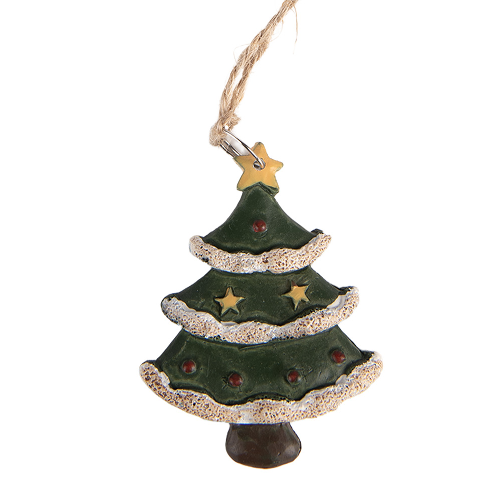 Decoratie hanger kerstboom 3x1x5 cm