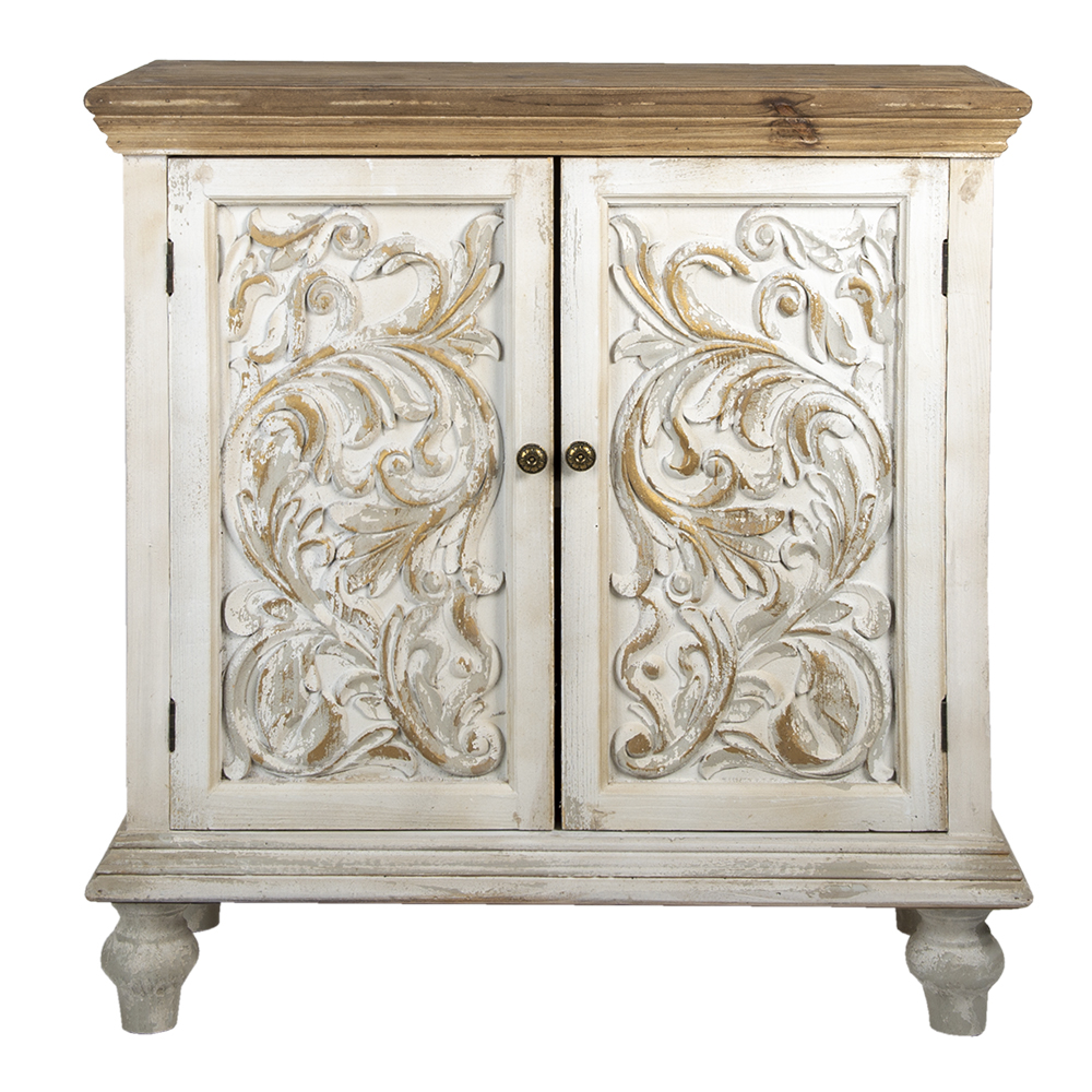 Meubles pour téléviseurs Blanc, Marron 91x38x100 cm