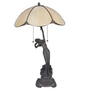 Lampada parete Tiffany Beige, Marrone Ø 41x70 cm E27/max 2x60W