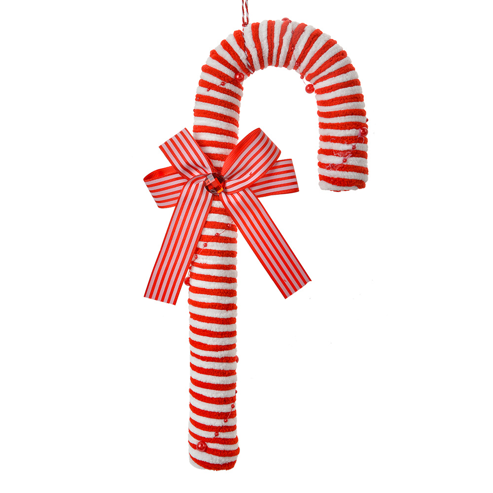 Christmas Decoration Pendant Candy cane Red White 12x4x36 cm