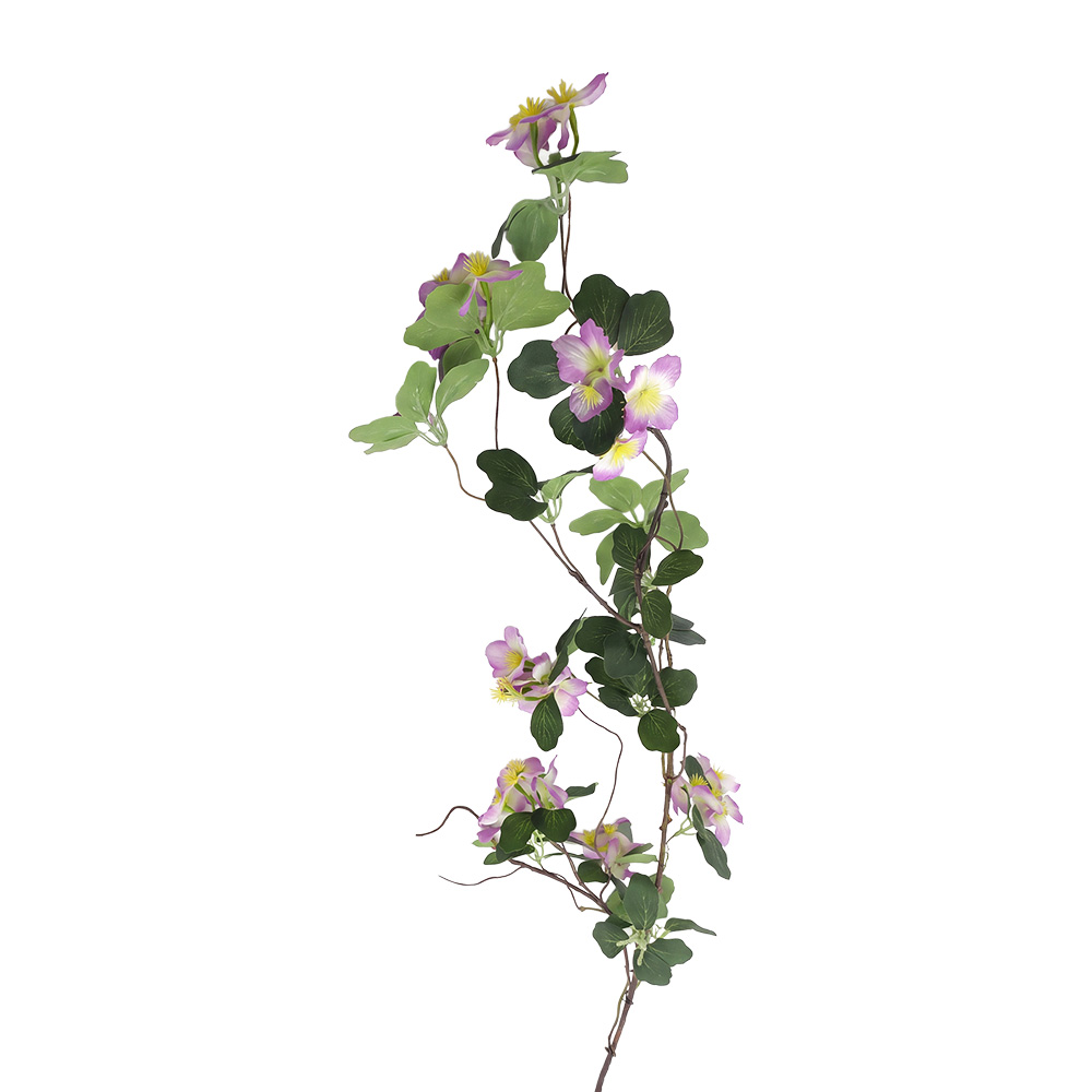 Decoratie tak met bloemen 110 cm