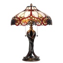 Wall Lamp Tiffany Beige Red Ø 41x56 cm E27/max 2x60W