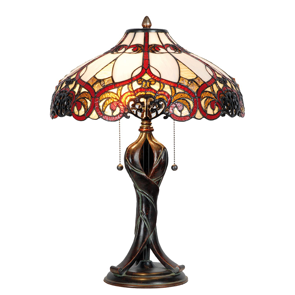 Tafellamp Tiffany Ø 41x56 cm E27/max 2x60W