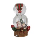 Snow globe with music Santa Claus Red Green 12x10x21 cm