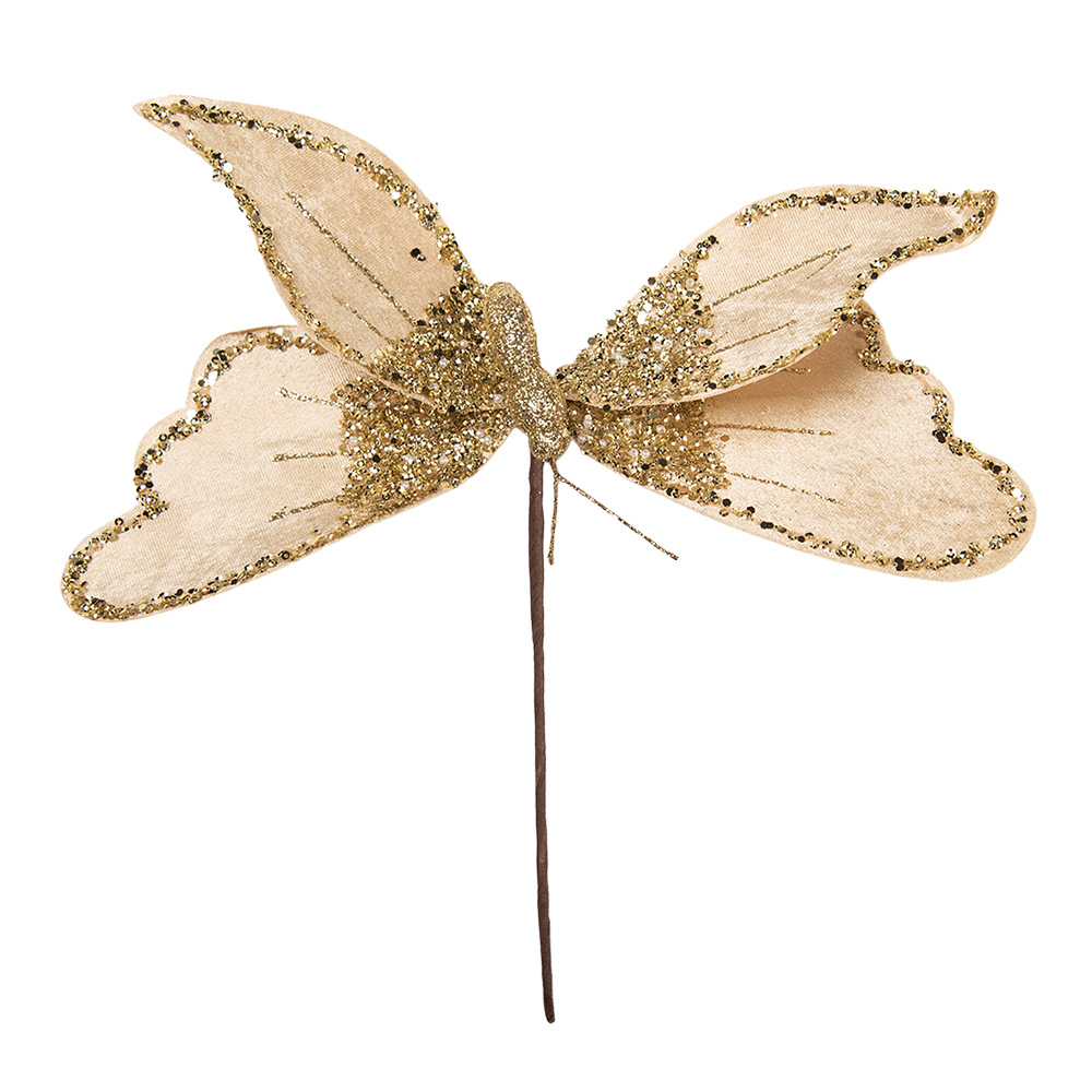 Decoratie vlinder 11x5x36 cm