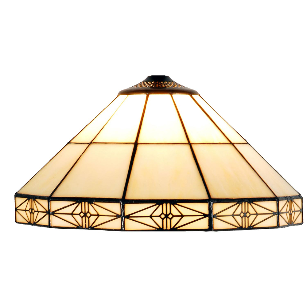 Lampenschirm Tiffany Beige Ø 32x16 cm
