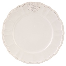 [HRTDPN] Crockery Breakfast Plates Beige Ø 21x2 cm