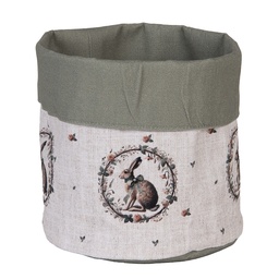 [NLE50] Brotkörbchen Beige Braun Ø 15x16 cm