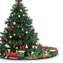 Décoration Train de sapin de Noël Vert Rouge Ø 56 cm