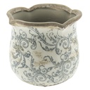Blumentopf für Innen Beige, Grau Ø 15x14 cm