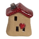Decoratie huisje 7x6x8 cm