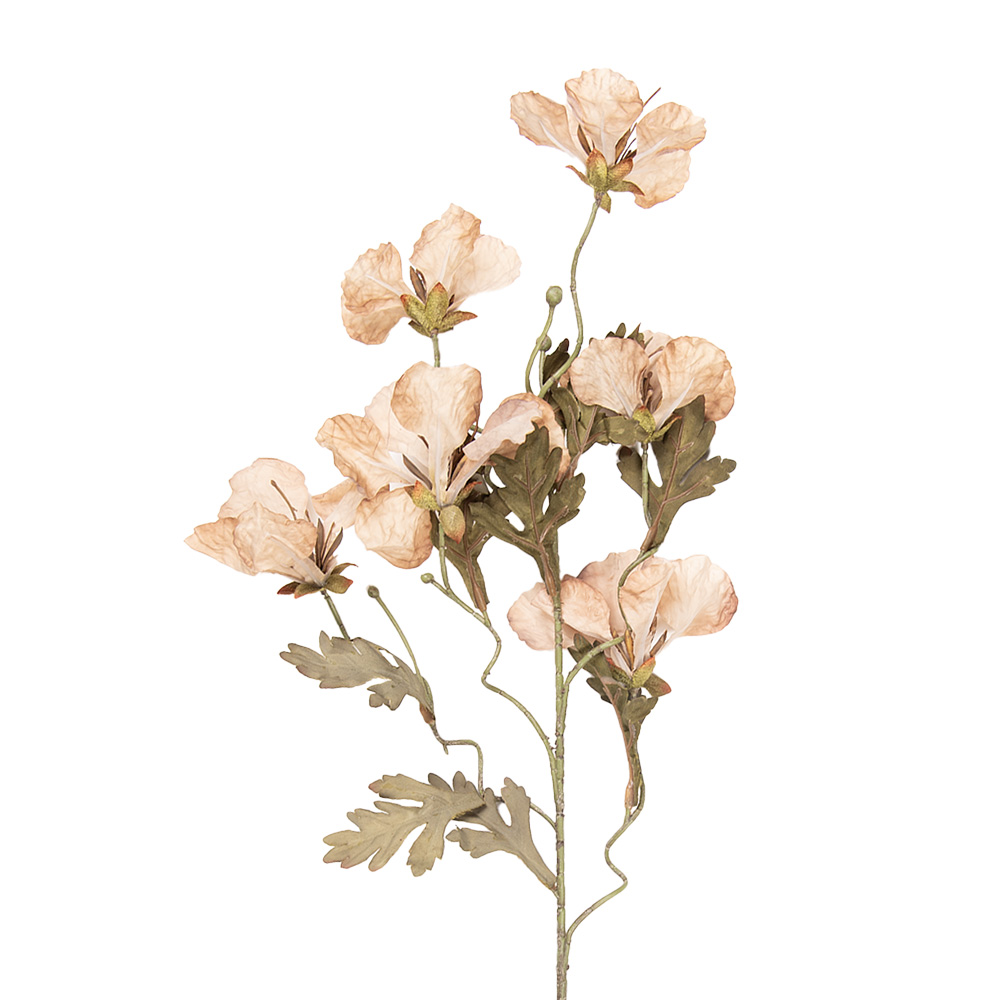Decoratie tak met bloemen 8x20x82 cm