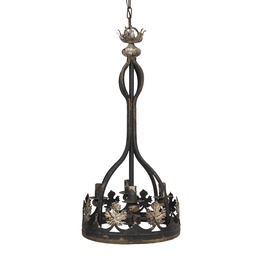 [5LMP304] Suspension Marron Ø 40x85 cm E14/max 4x25W