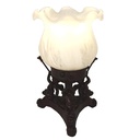 Tischlampe Blume Weiß Ø 12x20 cm E14/max 1x25W