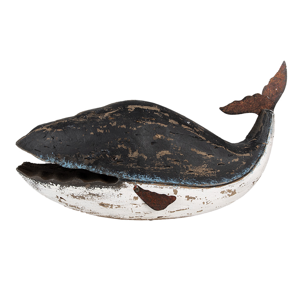 Decoratie walvis 36x15x23 cm