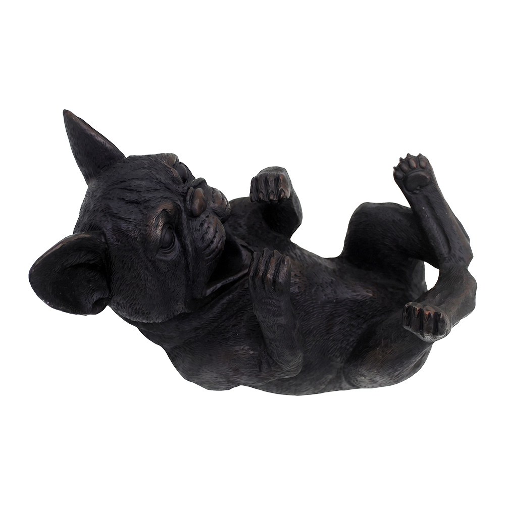 Porte-bouteilles bulldog Noir 29x12x16 cm