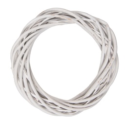 [6RO0600XSW] Decoration Ghirlanda Bianco Ø 20x4 cm