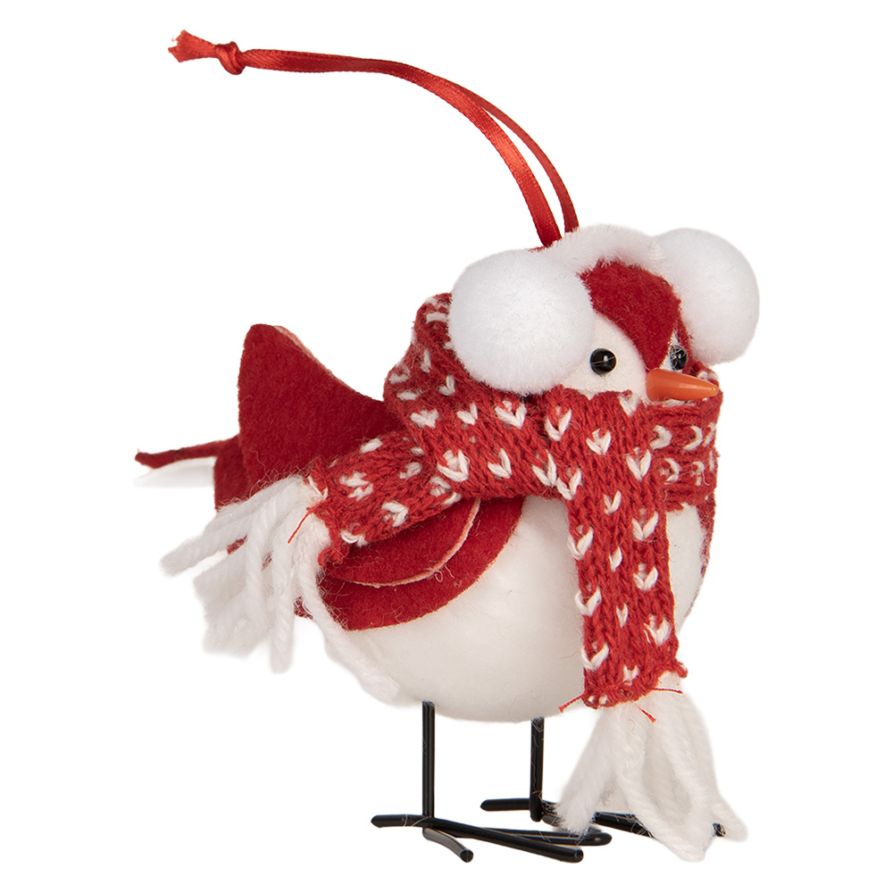 Decoratie vogel 12x7x10 cm