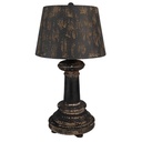 Lampada da tavolo Nero Marrone Ø 35x64 cm E27/max 1x60W