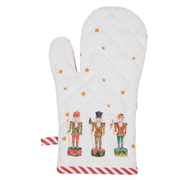 [HLC44K] Gant de cuisine enfant Blanc Rouge 12x21 cm