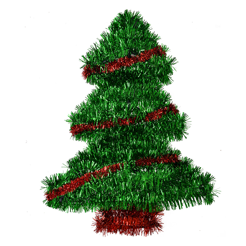 Wanddecoratie kerstboom 26x3x34 cm