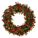 Weihnachtsdeko Kranz Rot Grün Ø 30x3 cm
