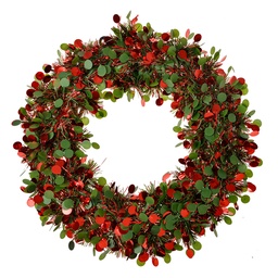[65488] Weihnachtsdeko Kranz Rot Grün Ø 30x3 cm