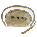Busta toilette per donne Oro (set 2) 24x15 / 19x12 cm