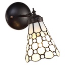 Tiffany Wandlampe Weiß 17x12x23 cm E14/max 1x40W