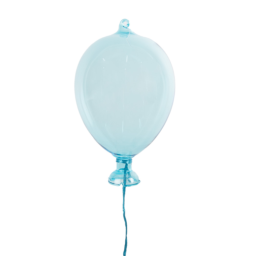 Decorazione palloncino pendente Blu Ø 7x14 cm