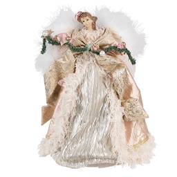 [65263] Statua Decorativa Angelo Rosa 25x20x40 cm