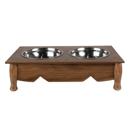 [6H0769CH] Dieren voerbak 41x22x12 cm / 2x500 ml