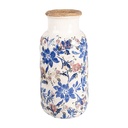 Vase Beige Blue Ø 15x32 cm