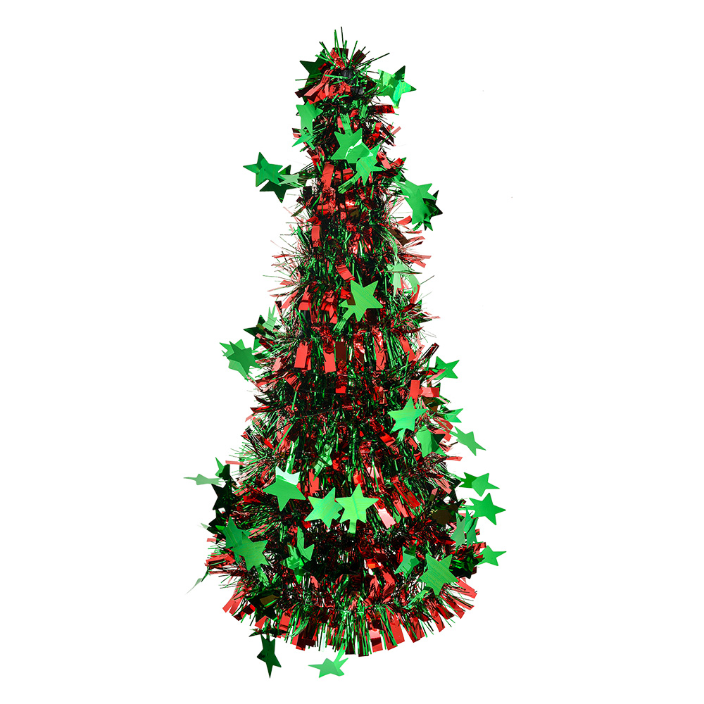 Decoration Christmas tree Red Green Ø 17x38 cm
