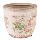 Vaso Porta Pianta Rosa Beige Ø 12x11 cm