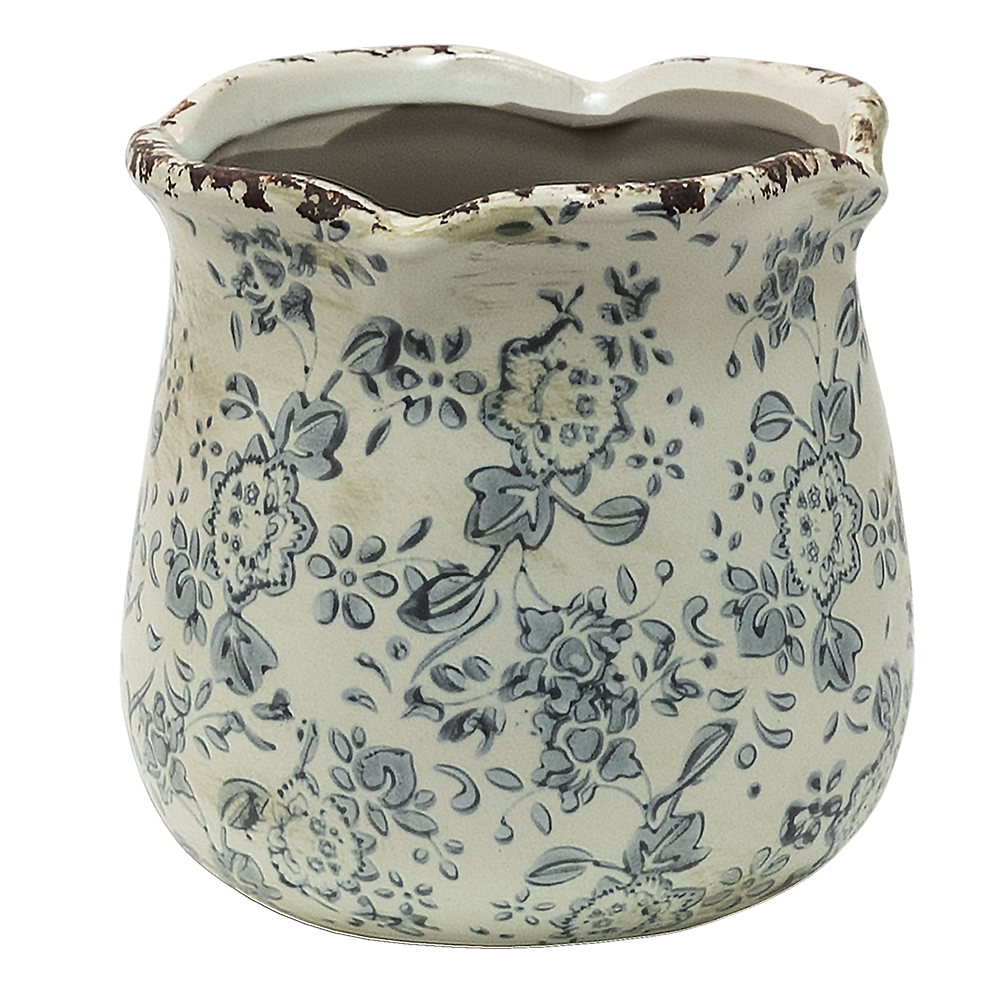 Decoratie bloempot Ø 15x14 cm