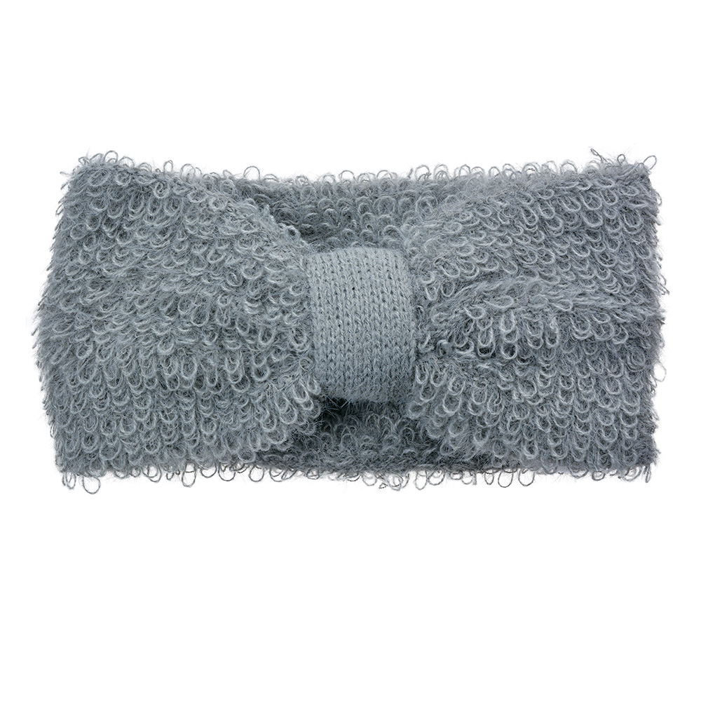 Stirnband 10x22 cm Grau