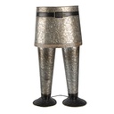 Vaso Porta Pianta Pantaloni Grigio 35x23x60 cm
