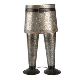 [5Y0951] Vaso Porta Pianta Pantaloni Grigio 35x23x60 cm