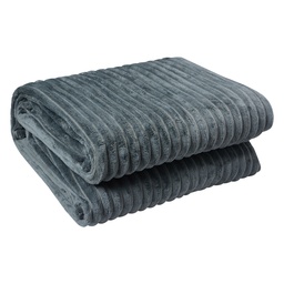 [KT060.158G] Throw Blanket Grey 180x200 cm