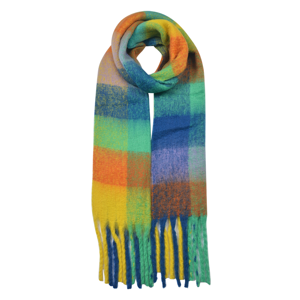 Winterschal Damen Blau 35x210 cm